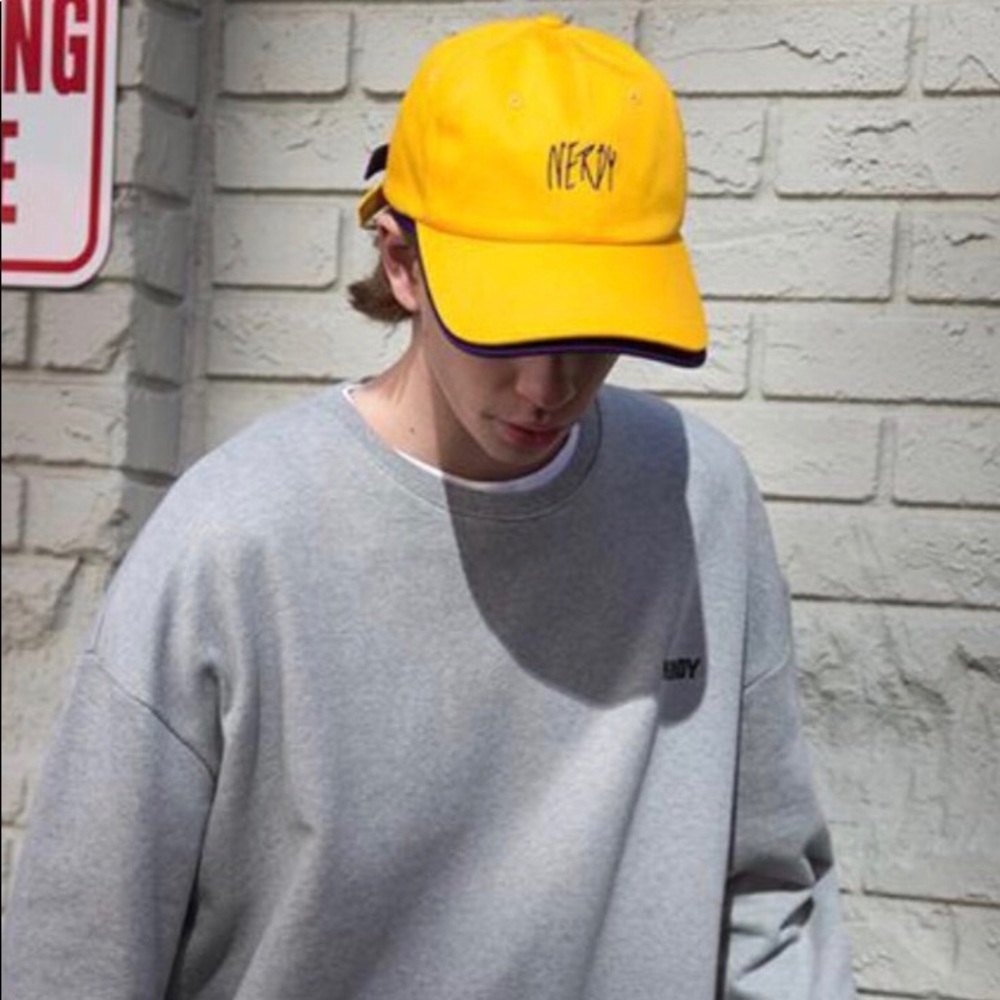 Nerdy Purple & Yellow NY Layered Cap